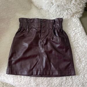 Zara Leather Skirt